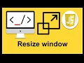 How to show the size of web browser in real time using JavaScript