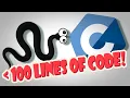 Snake Game in C Less than 100 lines of code