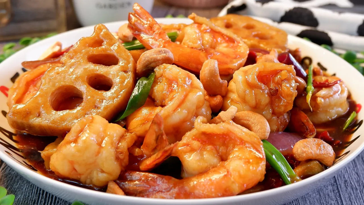 SECRET Recipe Revealed! Kung Pao Shrimp w/ Vegetables  Chinese Spicy Gongbao Prawn Recipe