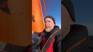 An windy OFFSHORE tour 40 miles offshore🌊💨 #sailing #ocean #waves