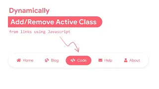 Dynamically Active class using Javascript