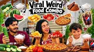 TRYING VIRAL WEIRD FOOD COMBO CHALLENGE😍 