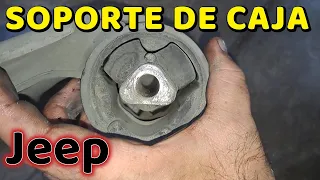 Como CAMBIAR un SOPORTE  de TRANSMISIÓN en Jeep Liberty |  Con HERRAMIENTAS BÁSICAS 🔧✔