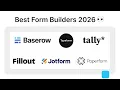 Best Form Builders in 2026 Google Forms Alternatives Compared