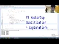 Facebook Hacker Cup Qualification Round 2020 Explanations