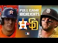 ASTROS vs PADRES Full Game Highlights August 9 2026 MLB Season
