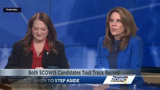 O juiz Lazar e o juiz Taylor disputam os votos dos eleitores indecisos nos últimos dias da Suprema Corte de Wisconsin.
