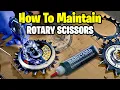 How to Maintain Power Rotary Scissors clean maintenance grease disassembly and assembly