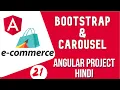 Angular project in Hindi Add Bootstrap in Angular and Use Carousel Angular E-commerce Project