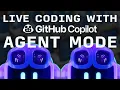 Live Coding with GitHub Copilot Agent Mode Next Edit Suggestions and GPT-4o Copilot
