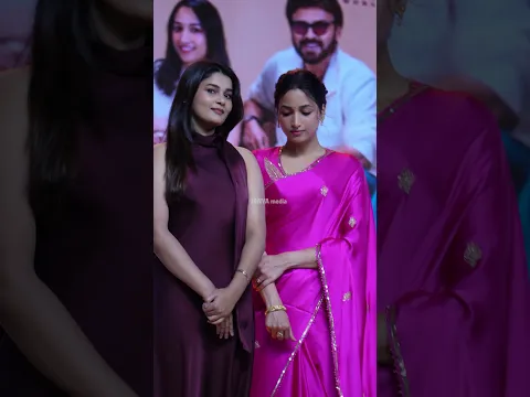 Srinidhi shetty and Yuvina parthavi at Adarsha Kutumbam pre Release Event 😍💖🫶  #yuvinaparthavi