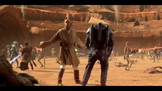 Mace Windu vs Jango Fett Full Fight Scene - Star Wars Attack of the Clones