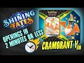 Cramorant V Shining Fates Tin Opening in Under 2 Minutes - Pokemon Cards