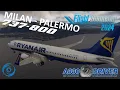 Lagu Ryanair 737 Real Ops: Milano Malpensa - Palermo | Runway Change on Approach | Real 737 Pilot