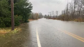 Flooding Road Closures Caused By Record Rainfall In Whatcom County