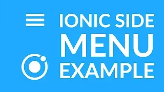Ionic Side Menu Example
