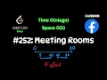 Meeting Rooms - Facebook Interview Question