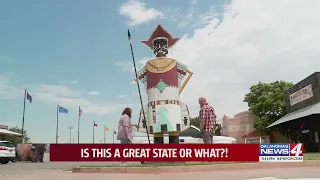 Two of Elk City s most prominent Route 66 landmarks come from an earlier age of the Mother Road
