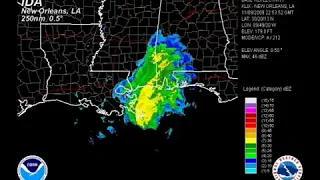 2009 Ida - New Orleans LA WSR-88D Radar Animation