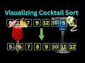 Cocktail Sort Visualization No Talking Sorting Algorithm Animation