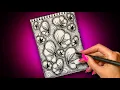 Butterfly Zentangle Art Relaxing Illusion Drawing