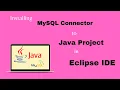 installing mysql connector to java project in Eclipse IDE
