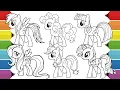 My Little Pony Coloring Book Pages How to Color My Little Pony Movie Mane 6