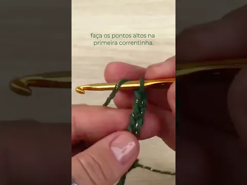 Crochê circular sem anél mágico.