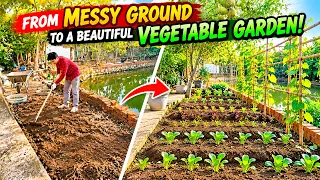 From Messy Ground to a Vegetable Garden! | DIY Garden Makeover