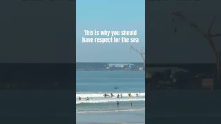 They broke the wave breaker😱 #waves #ocean #sailing #boatlife