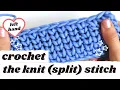 Crochet the knit stitch Increase decrease flat in the round Waistcoat Stitch Left Handed
