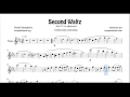 Second Waltz by Shostakovich Sheet Music for Flute