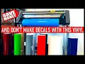 NEVER STOCK THIS VINYL FOR DECALS