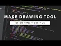 Drawing App HTML CANVAS Draw Anything you Want using it