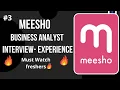Meesho Interview - Business Analyst Fresher Must Watch Nit Patna Campus Placement