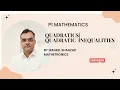Quadratics P1 Quadratics A Levels Mathematics 9709 Quadratics Inequalities
