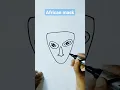 How to draw African Mask for kids