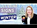 Signs of Winter for Preschool - Songs Sorting and Hands-On Winter Activities