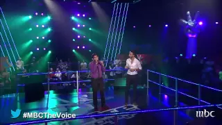 MBCTheVoice الموسم الأول بدر سلطان وسامر ابوطالب لو نويت 