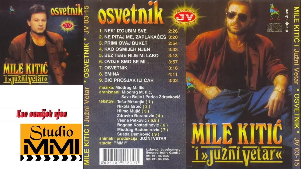 MIle Kitic i Juzni Vetar - Kao osmijeh njen (Audio 1989)