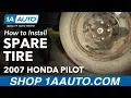 How to Install Spare Tire 03-08 Honda Pilot