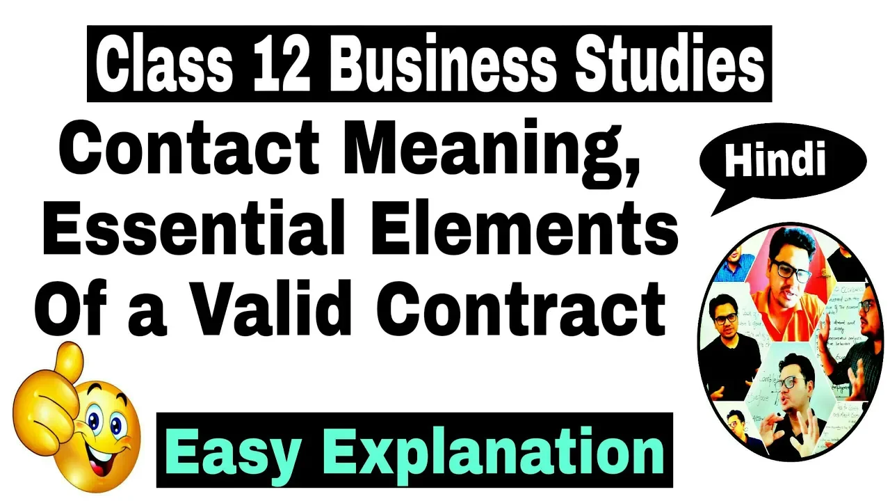 Video #42 || Meaning of Contract, Essential Elements of a Valid Contract || By Sunil Adhikari ||