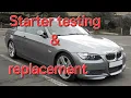 BMW 328i E90 E92 starter replacement