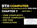 class 9 computer chapter 7 check efficiency of algorithm dry run simulation