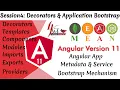 Angular11 Session4 Decorators Ng Modules Component Template Service declarations bootstrap Mechanis