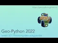 Geo-Python 2022 Lesson 5 2 - Processing data using pandas