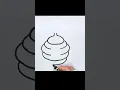 How to Draw a Bee Hive Easy Drawing and Coloring for Kids Toddlers