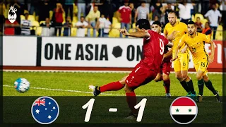 سوريا 1 1 استراليا مباراة رائعه جدا من المنتخب السوري عصام الشوالي 