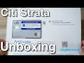 Citi Strata Credit Card Application Unboxing