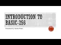 Introduction to BASIC-256